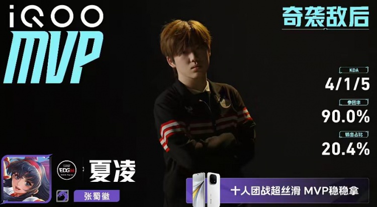 【QY球友会】🎮突破队史 夏凌绝对野核四连MVP带队挺进六强 EDG 4-2 情久