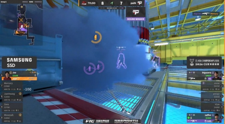 🎮赢的惊险！双M组合发威Jee赛点拿下1V3残局 TYLOO扳平比分