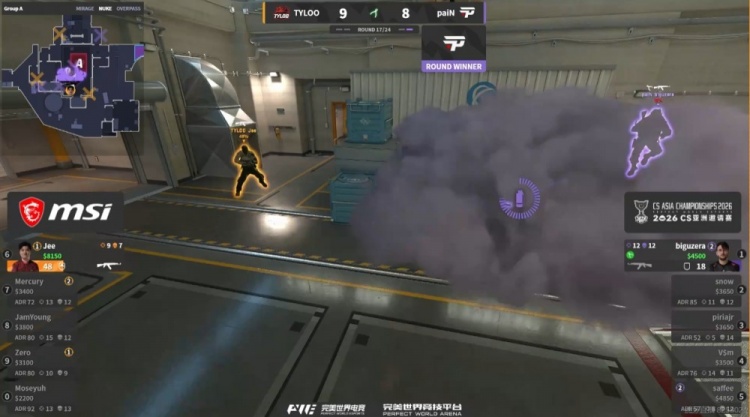 🎮赢的惊险！双M组合发威Jee赛点拿下1V3残局 TYLOO扳平比分