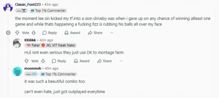 【蜗牛电竞】Reddit热议HLE战胜DK:许哥该请教Dopa怎么用卡牌打小鱼人