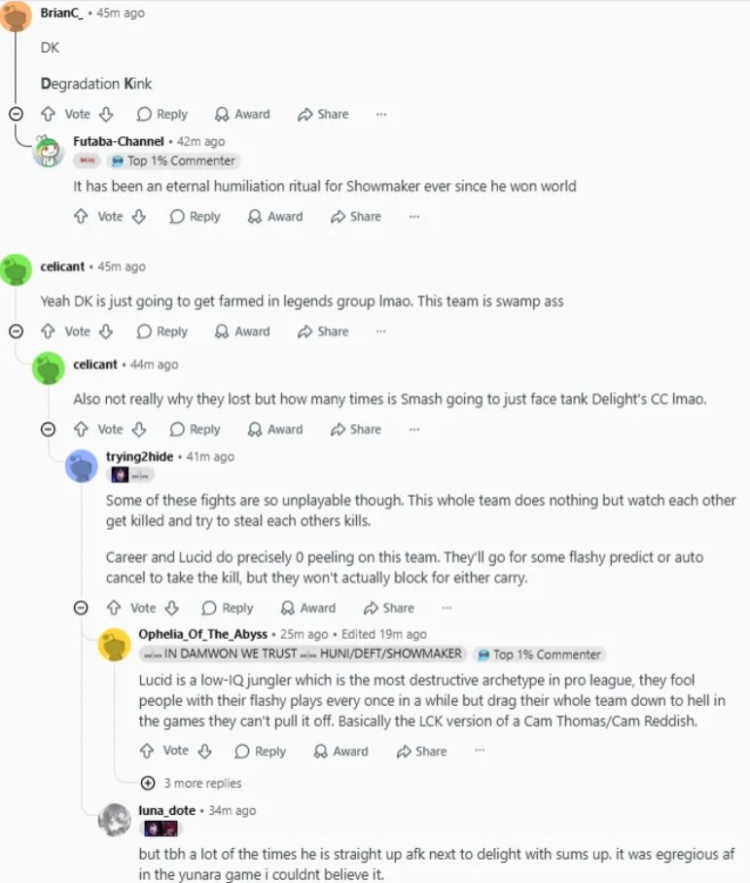 【蜗牛电竞】Reddit热议HLE战胜DK:许哥该请教Dopa怎么用卡牌打小鱼人