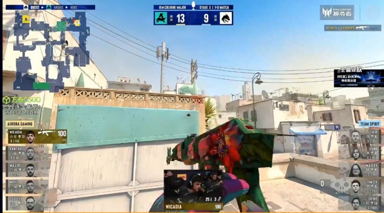 【QY球友会】🎮打不过指挥?35岁MAJ3R单图20杀Carry Aurora赢下Spirit选图