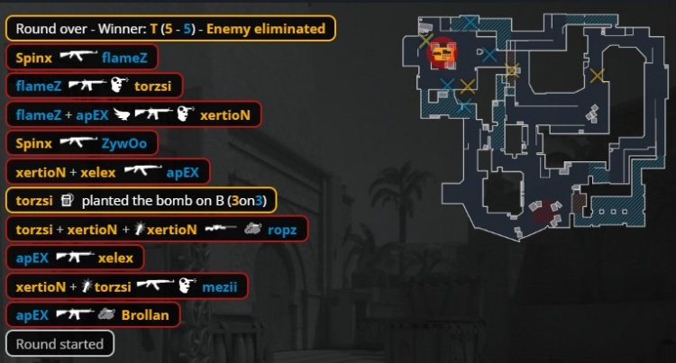 🎮薯薯觉醒屠戮！Zywoo三图57杀 小蜜蜂2-1MOUZ 晋级2-1组