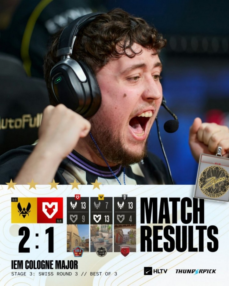 🎮薯薯觉醒屠戮！Zywoo三图57杀 小蜜蜂2-1MOUZ 晋级2-1组