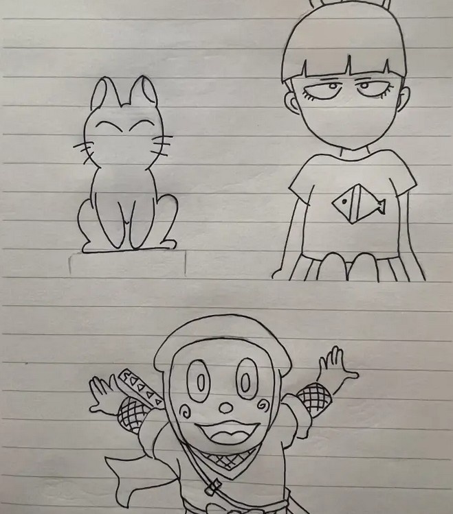 艺术生!Kael社媒分享画作:放假的时候我去咖啡厅画画