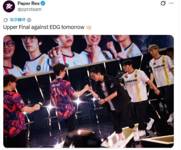 【万博电竞】PRX分享24年和EDG交手时的画面:胜决面对EDG