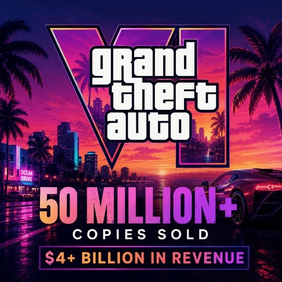 【蜗牛电竞】这么猛吗？网传《GTA6》预购销量突破5000万套 估创收超40亿美元