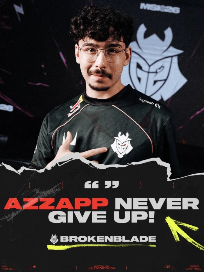 LOL官推分享G2上单采访言论：Azzapp精神，永不言弃【球盟会】