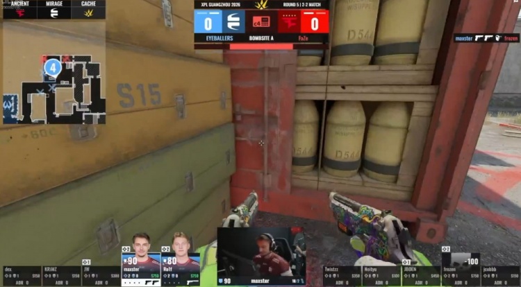 🎮又一次的地狱归来!双大哥合砍37杀带队FAZE击败EB晋级淘汰赛