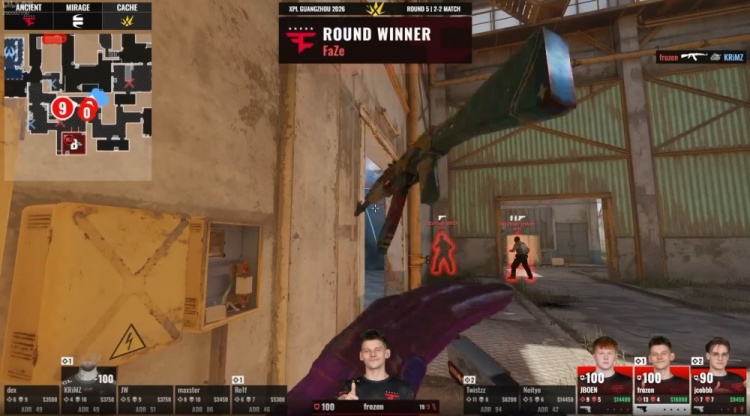 🎮又一次的地狱归来!双大哥合砍37杀带队FAZE击败EB晋级淘汰赛