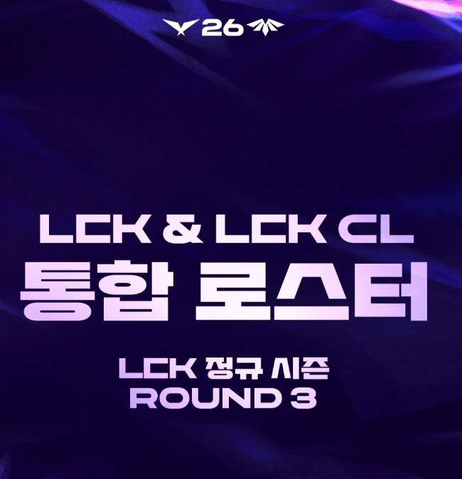 【球盟会】2026LCK常规赛第三轮大名单:传奇组队伍首发无变动