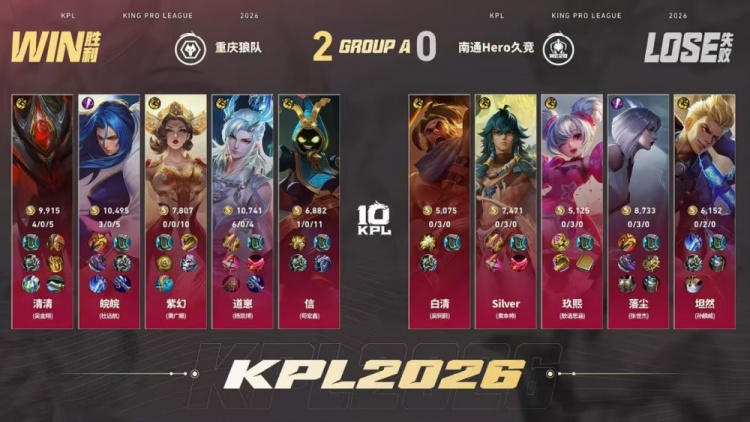 🎮拒绝让二追三!狼队备战卡位赛击溃Hero 狼队 3-2 Hero