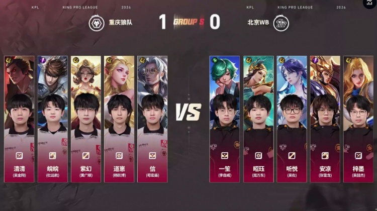 🎮狼队重回S组节奏拉满击败WB拿下胜利 狼队 3-1 WB