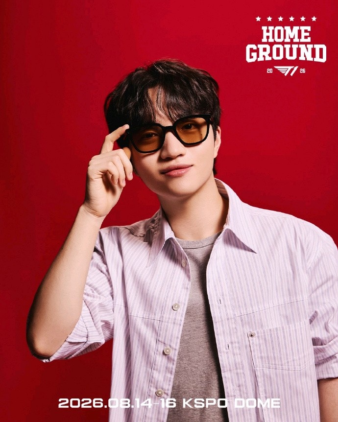 T1选手主场宣传照 Faker：请大家多多关注火热的T1 Home Ground！