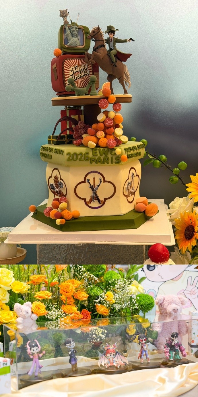 Flandre分享生日返图:多谢 托大家的福今年也热热闹闹过了个生日