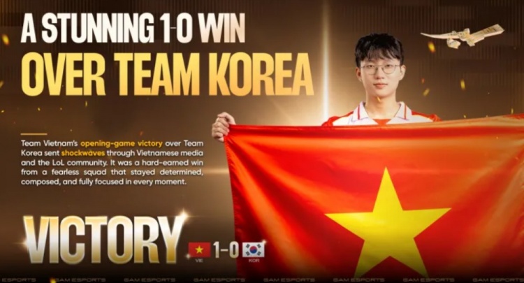 GAM分享LOL越南队韩国纪行:一局战胜韩国队的历史性胜利