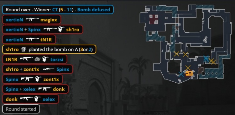 【蜗牛电竞】🎮donk沙2哑火荒漠迷城慢热 MOUZ横扫Spirit 三连胜晋级淘汰赛