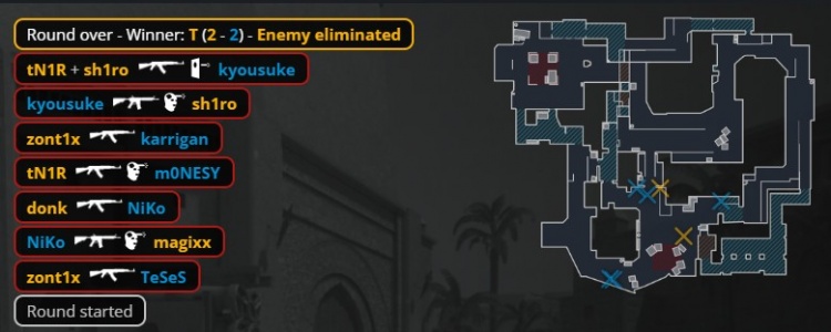 【蜗牛电竞】🎮五杀对轰!m0NESY英雄大狙难救主 少爷AK扫荡 绿龙图一赢猎鹰