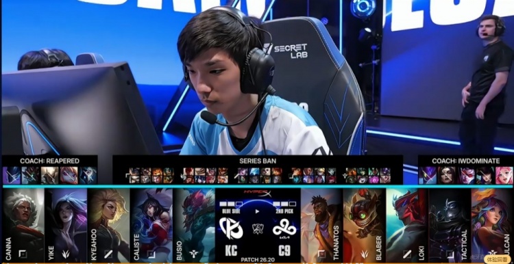🎮韩援中单亦有高低！kyeahoo阿狸撑住局势 KC击败C9晋级胜者组