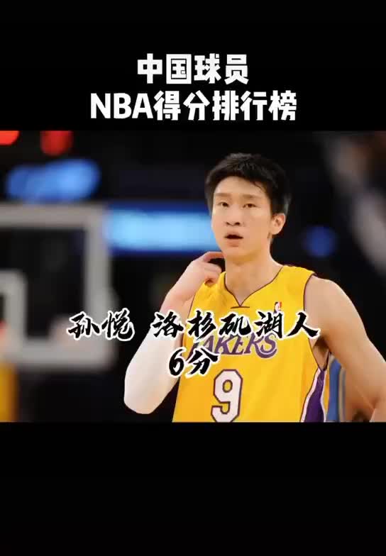 六个打过NBA的中国球员 联盟生涯得分排行榜