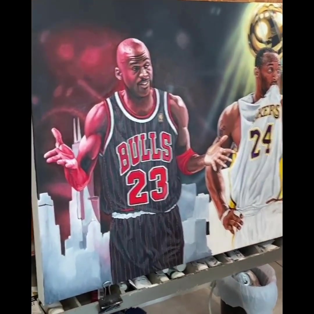 涂鸦NBA近20年的三代传奇 乔丹、科比、詹姆斯当之无愧