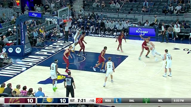 🏀季前赛-奥斯曼14分 比塔泽18+6 骑士轻取步行者