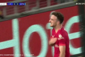 欧冠-阿诺德两助攻若塔马内破门 利物浦2-0十人马竞锁定头名