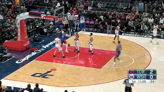 🏀范弗里特33+6 比尔25+7+7 猛龙轻取奇才迎5连胜