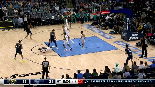 🏀杰克逊22+8 约基奇34+11+5 巴顿26+7 灰熊双杀掘金