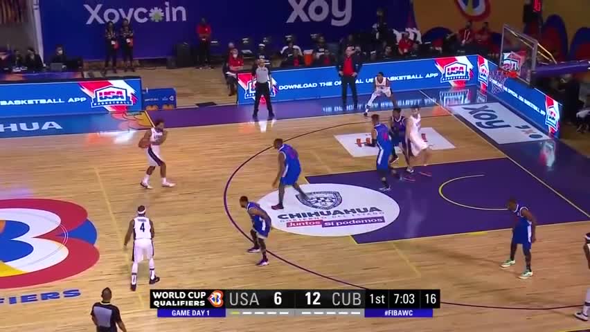 世预赛-美国95-90险胜古巴 小托马斯21分BJ-约翰逊16分