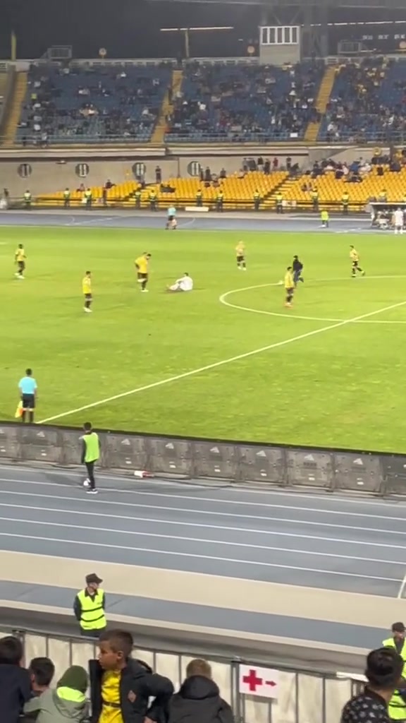 梦想照进现实啊!国外小伙冲入球场 带球一条龙爆射破门