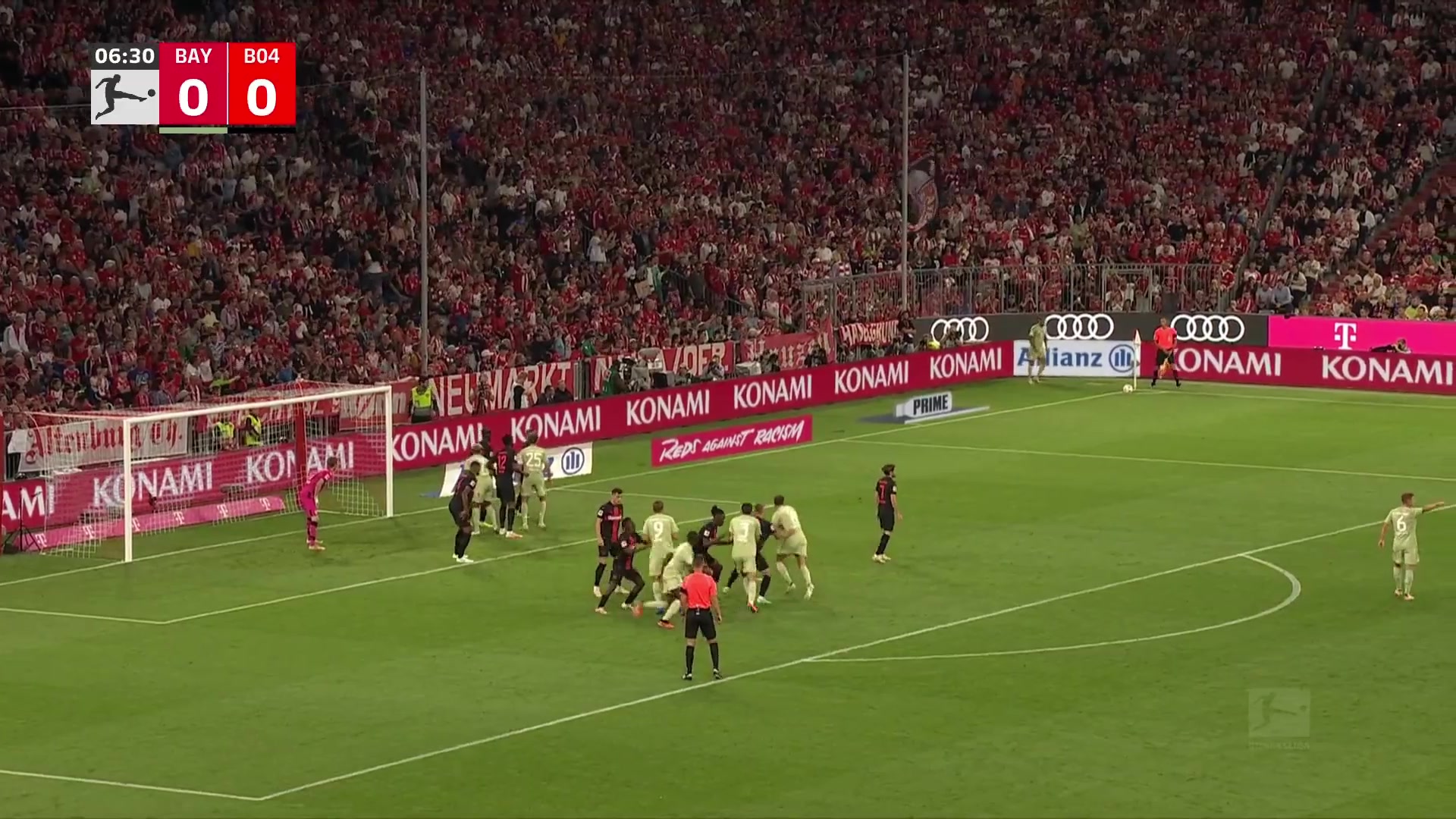 状态火热！凯恩头球破门首开记录，拜仁1-0领先