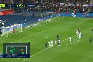 法甲-姆巴佩、索莱尔传射鲁伊斯破门 巴黎3-0斯特拉斯堡