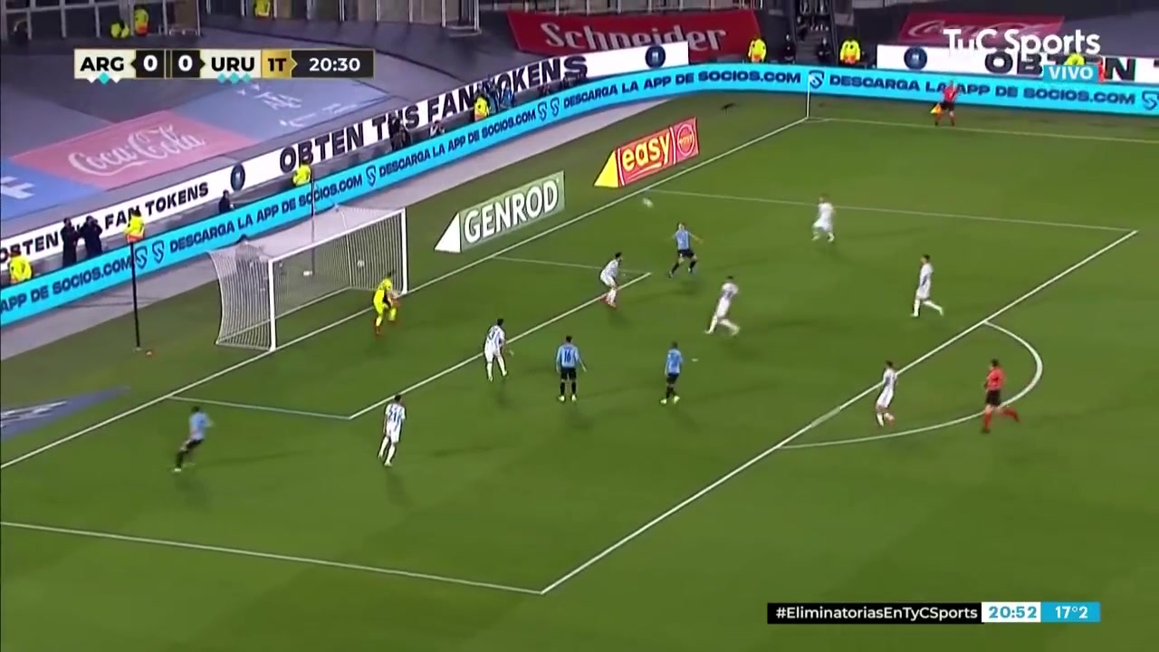 2021年世预赛阿根廷3-0完胜乌拉圭 梅西首开纪录劳塔罗破门！