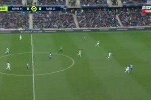 法甲-十人巴黎2-0勒阿弗尔 多纳鲁马直红姆巴佩维蒂尼亚破门