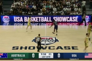 2024年07月16日男篮热身赛 美国男篮 - 澳大利亚男篮