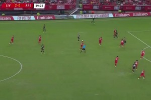 利物浦2-1阿森纳季前赛2连胜 埃利奥特助攻双响萨拉赫哈弗茨破门