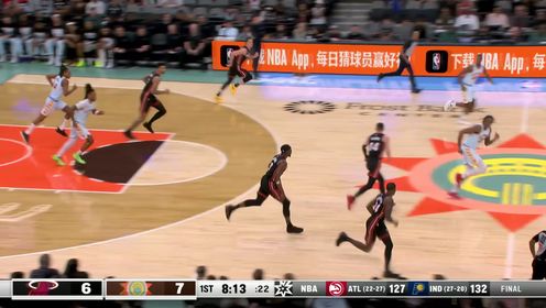 🏀阿德巴约绝杀砍30+13+9 希罗16中4 文班缺阵 热火击败马刺