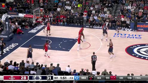 【球盟会】🏀哈登35+10 小卡22+10 祖巴茨三双 快船击败残阵火箭取6连胜