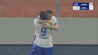 近6轮仅1胜!泰山1-1海港 卡扎破门19岁蒯纪闻造点武磊赛季首球