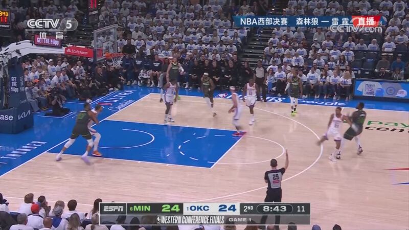 2025年05月21日NBA西部決賽G1 森林狼 - 雷霆 全場錄像