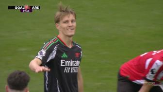 2025年05月26日 亚军收官！阿森纳2-1南安普顿 厄德高绝杀蒂尔尼告别战破门