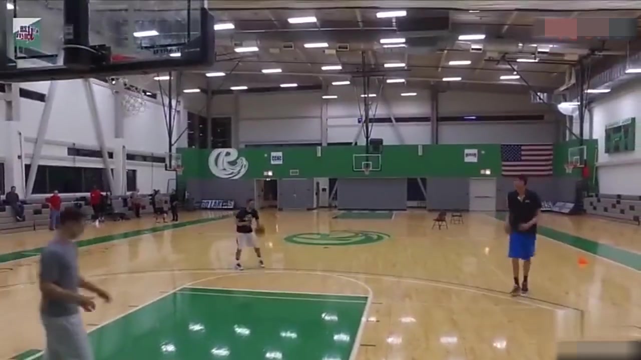 技术全面，投篮能力爆表！回顾当时周琦在NBA的实训录像！