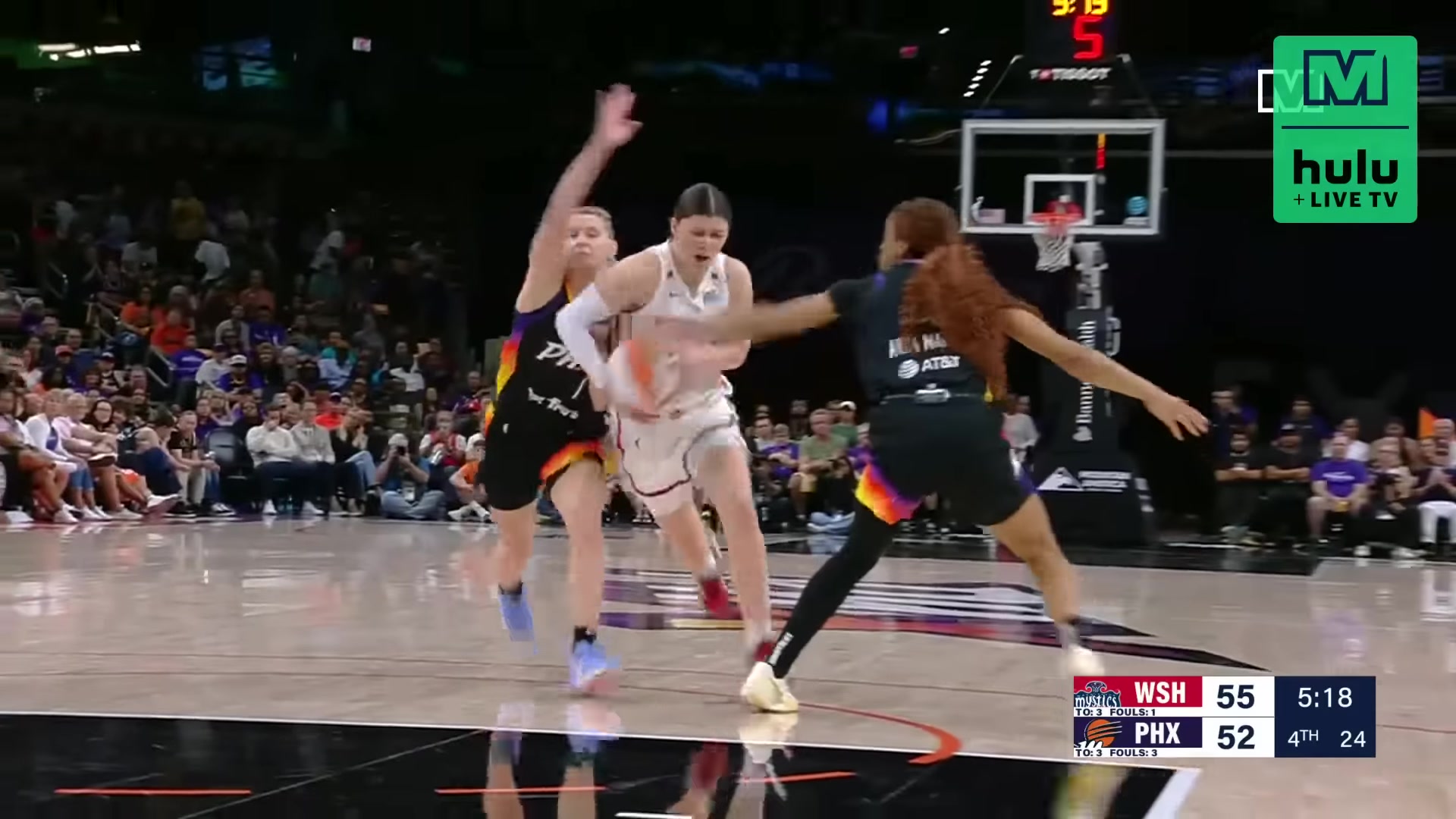 WNBA常规赛 华盛顿神秘人 62-68 菲尼克斯水星 集锦