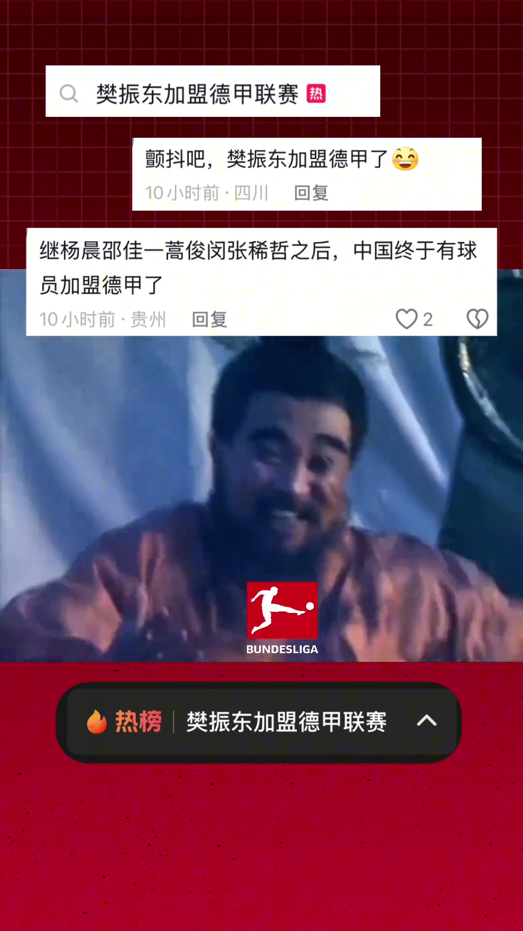 德甲官媒：欢迎樊振东登陆德甲联赛！