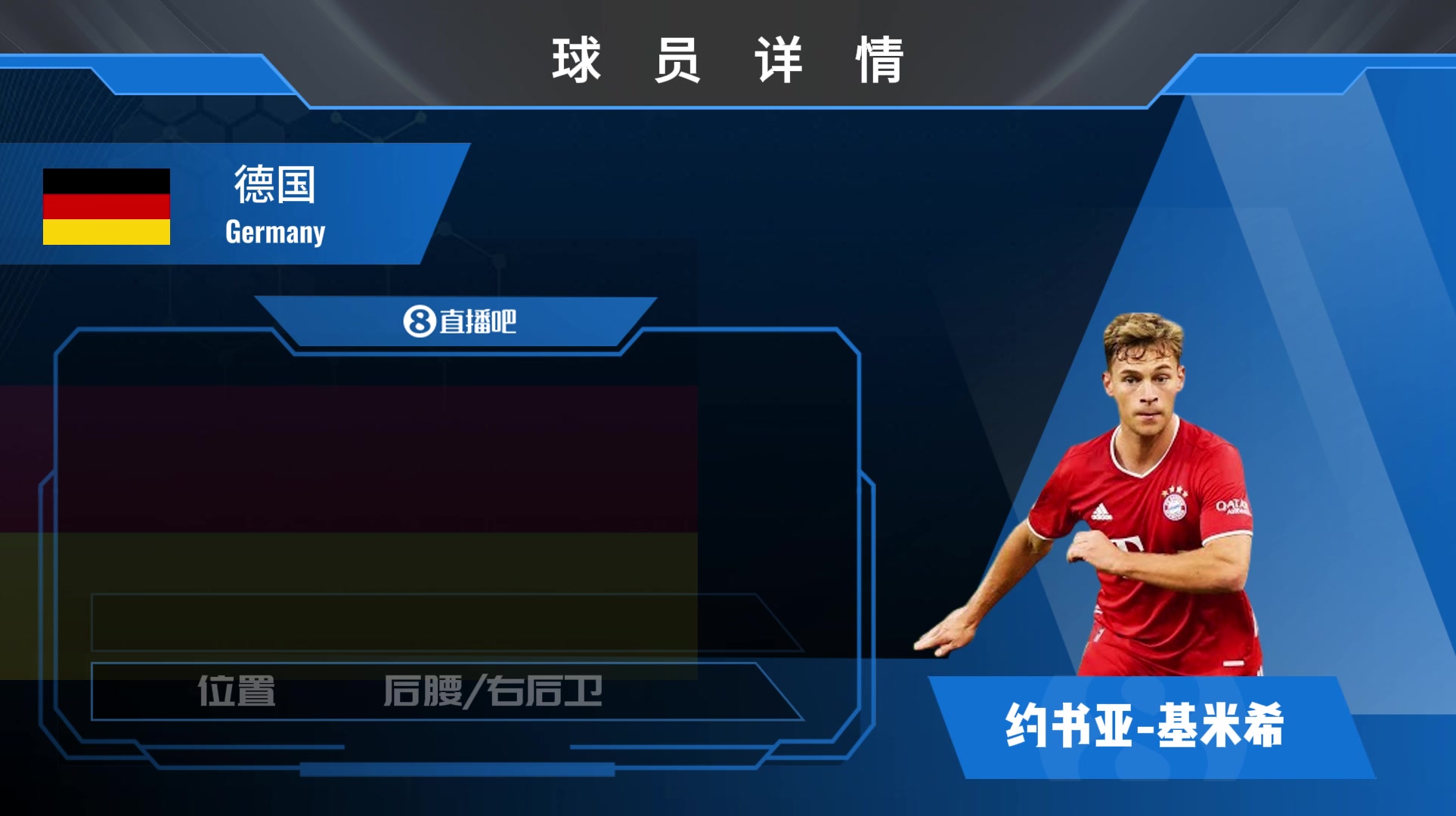 基米希球员集锦：位置适应性强 中后场皆可踢