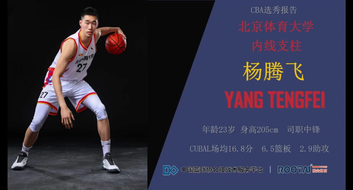 北體頭號球星！楊騰飛集錦：適合現(xiàn)代球風(fēng)的空間型內(nèi)線