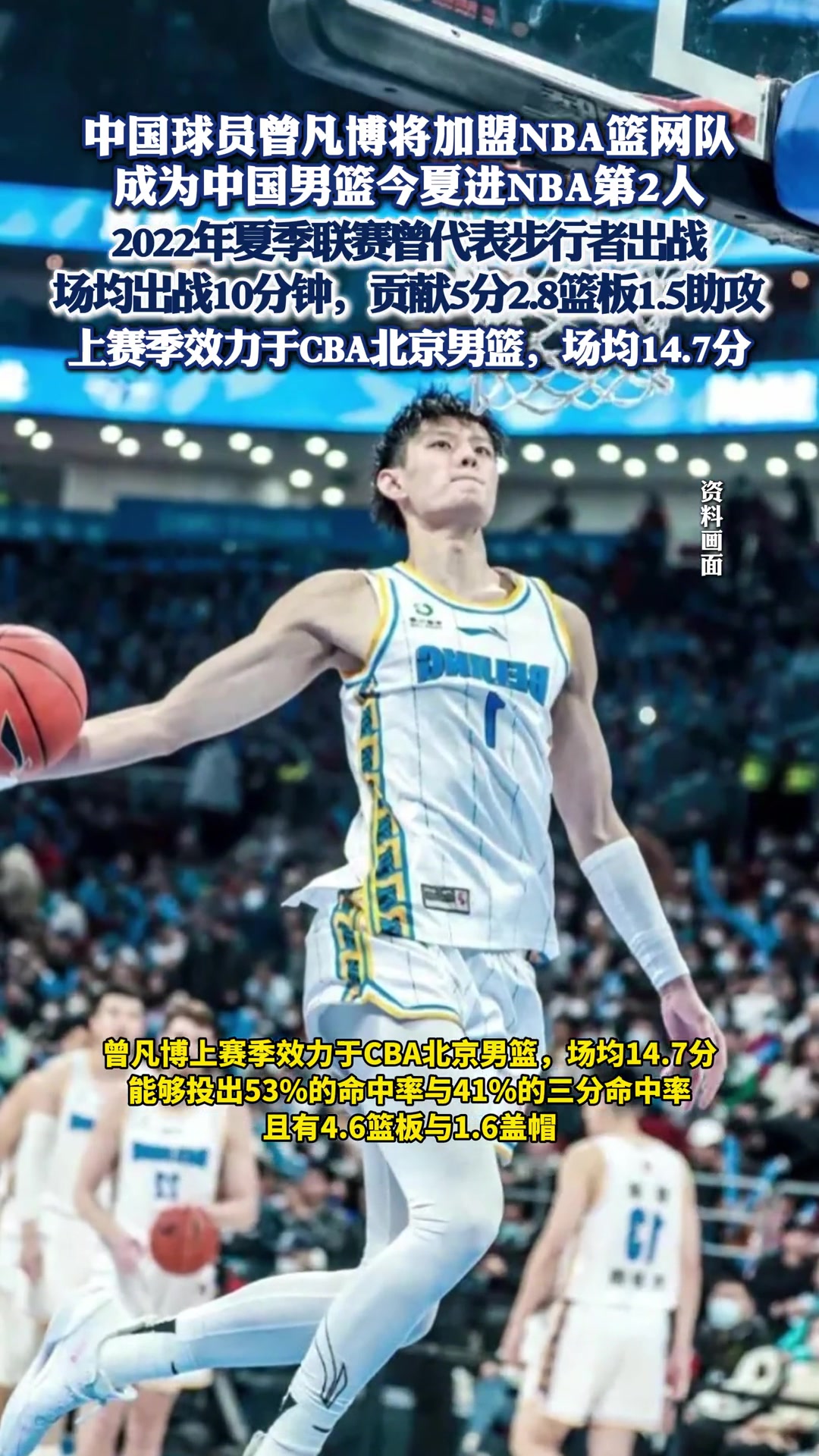 中国球员曾凡博将加盟NBA篮网队，成为中国男