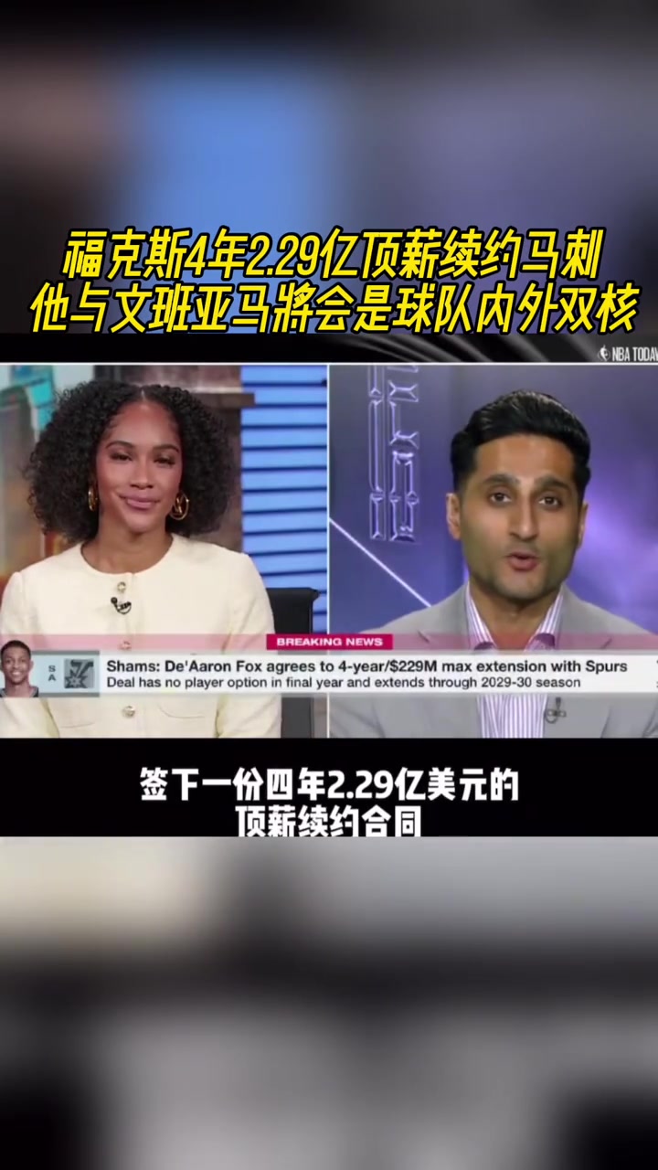 贵了？福克斯4年2.29亿顶薪续约马刺 年薪570