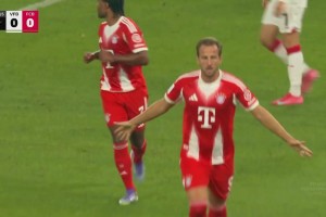 赛季首冠！拜仁2-1斯图加特问鼎德超杯 凯恩抽射破门迪亚斯首球
